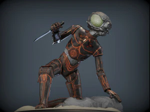 4-lom droid bounty hunter from star wars 3D Print Model