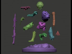 4-lom droid bounty hunter from star wars 3D Print Model