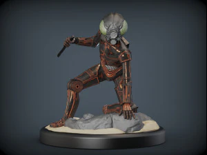4-lom droid bounty hunter from star wars 3D Print Model