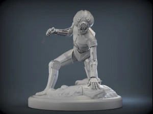 4-lom droid bounty hunter from star wars 3D Print Model