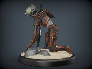 4-lom droid bounty hunter from star wars 3D प्रिंट मॉडल