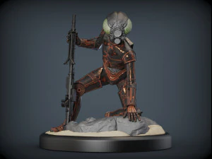 4-lom droid bounty hunter from star wars 3D Print Model