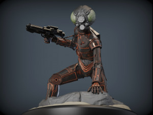 4-lom droid bounty hunter from star wars 3D प्रिंट मॉडल