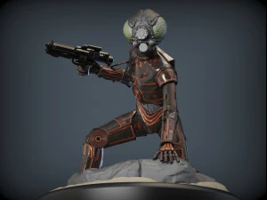 4-lom droid bounty hunter from star wars 3D Print Model