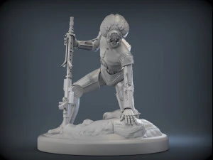 4-lom droid bounty hunter from star wars 3D Print Model