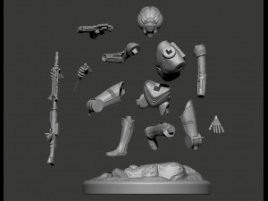 4-lom droid bounty hunter from star wars 3D प्रिंट मॉडल