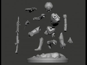 4-lom droid bounty hunter from star wars 3D Print Model