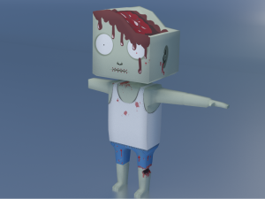 lowpoly zombies Modelo 3D