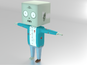 lowpoly zombies Modelo 3D