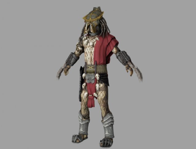 predator lord 3D 모델 .c4d .max .obj .3ds .fbx .stl .blend 