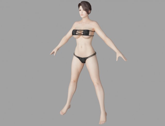 mizuki bikini 3D Model .c4d .max .obj .3ds .fbx .stl .blend 