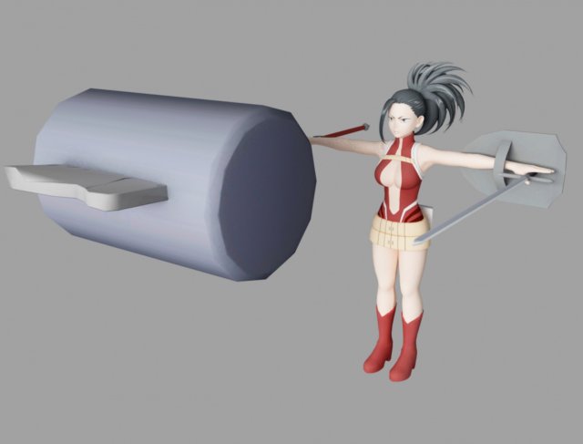 momo yaoyorozu 3D 모델 .c4d .max .obj .3ds .fbx .stl .blend 