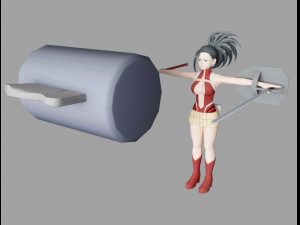 momo yaoyorozu Modelo 3D