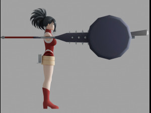 momo yaoyorozu 3D 모델