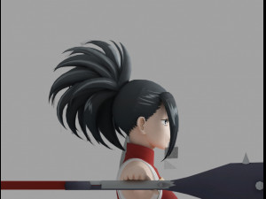 momo yaoyorozu 3D 모델