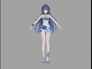 mei beach Model 3D