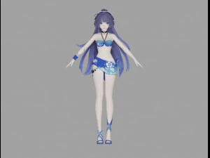 mei beach 3D Model