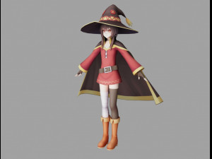 megumin girl 3D 模型