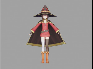 megumin girl Modèle 3D