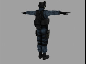 shield agent man 3D Модель