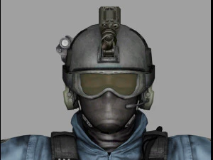 shield agent man 3D Model