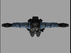 shield agent man 3D Model