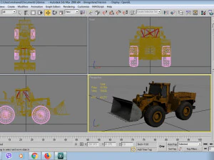 megrat front loader 3D Model