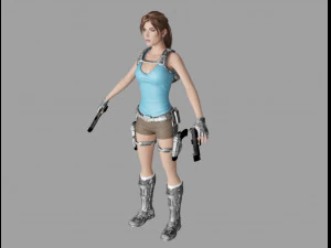 lara croft casual 3D Model