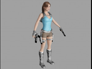 lara croft casual Modelo 3D