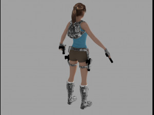 lara croft casual Modelo 3D