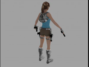 lara croft casual 3D Model