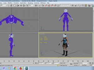 lara croft casual Modelo 3D