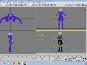 lara croft casual 3D Model
