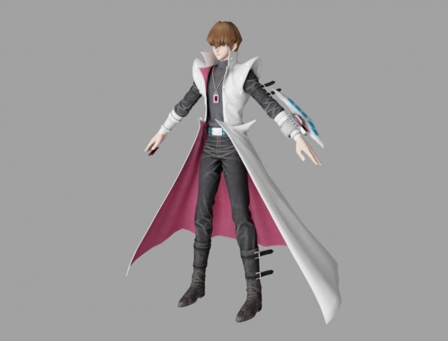 seto kaiba 3D Model .c4d .max .obj .3ds .fbx .stl .blend 