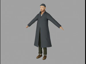 Jean Reno 3D Modell