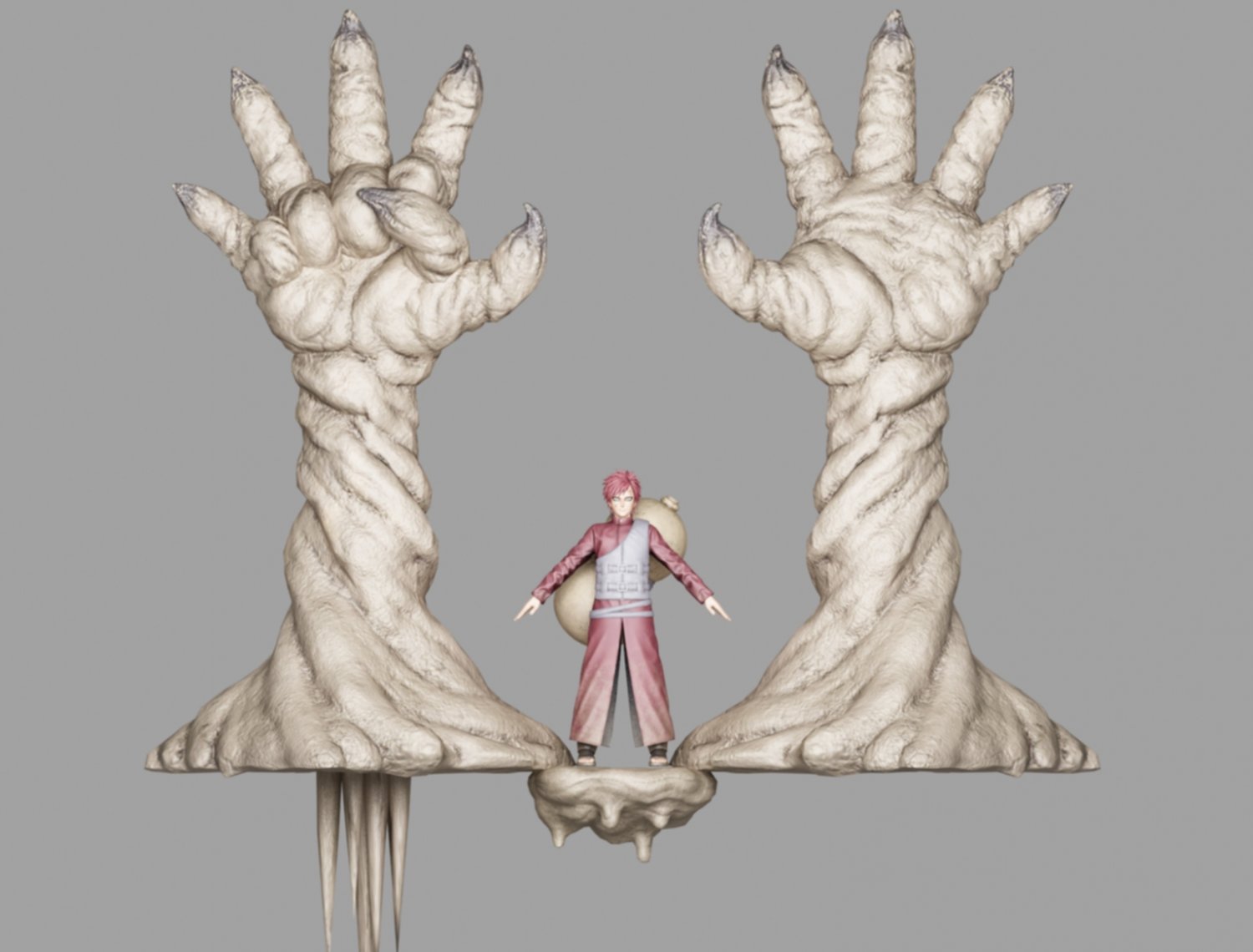 GAARA - NARUTO - 3D PRINTING MODEL, 3D models download