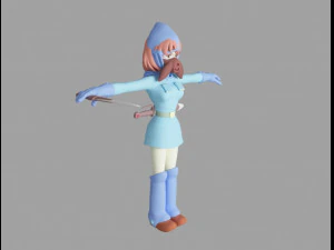 nausicca girl 3D Model