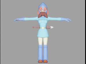 nausicca girl 3D Модель