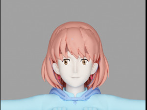 nausicca girl 3D Модель