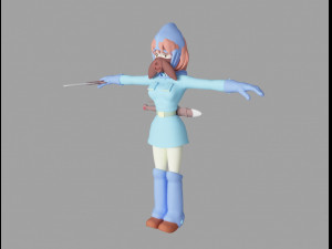 nausicca girl 3D Модель