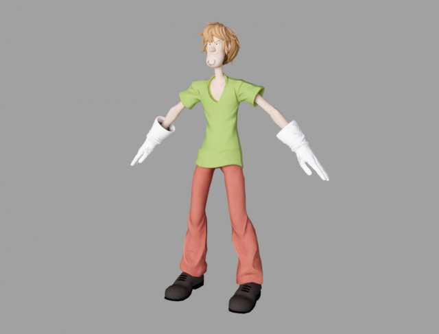 shaggy Modelo 3D .c4d .max .obj .3ds .fbx .stl .blend 