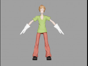 shaggy Modelo 3D