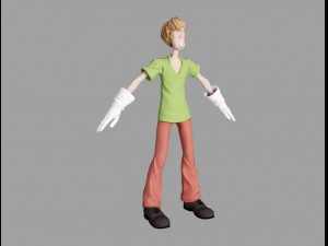 shaggy Modelo 3D
