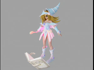 девушка темного волшебника 3D Модель