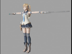 kuroe akane 3D 모델