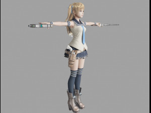 kuroe akane 3D Модель