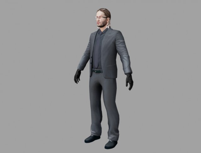 john wick Model 3D .c4d .max .obj .3ds .fbx .stl .blend 