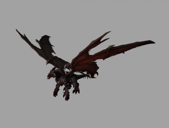 abaddon dragon Modello 3D .c4d .max .obj .3ds .fbx .stl .blend