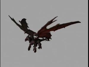 drago abbandonato Modello 3D