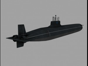 submarine nuclear dawn 3D 模型